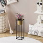Aberto Design Maceta Decorativa GED-023-A Negro y Dorado